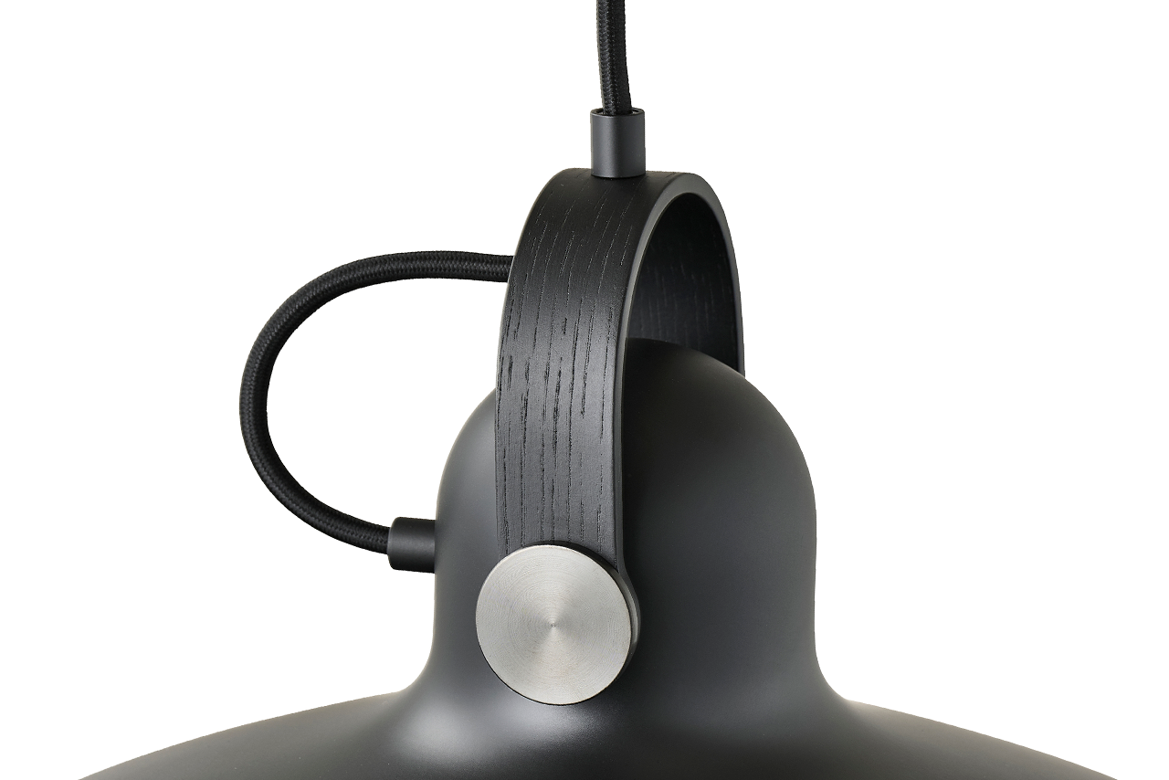 Leklint162 Carronade II Pendant Large Black Smokedoak Details